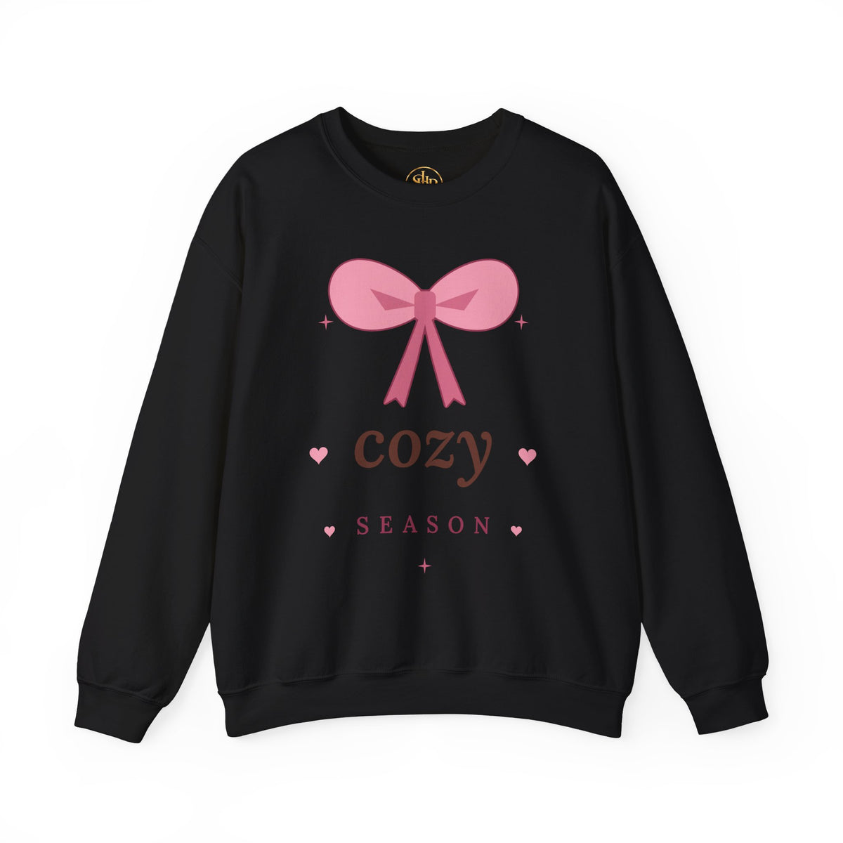 Cozy Season Sweatshirt — Pink Bow Cozy Crewneck