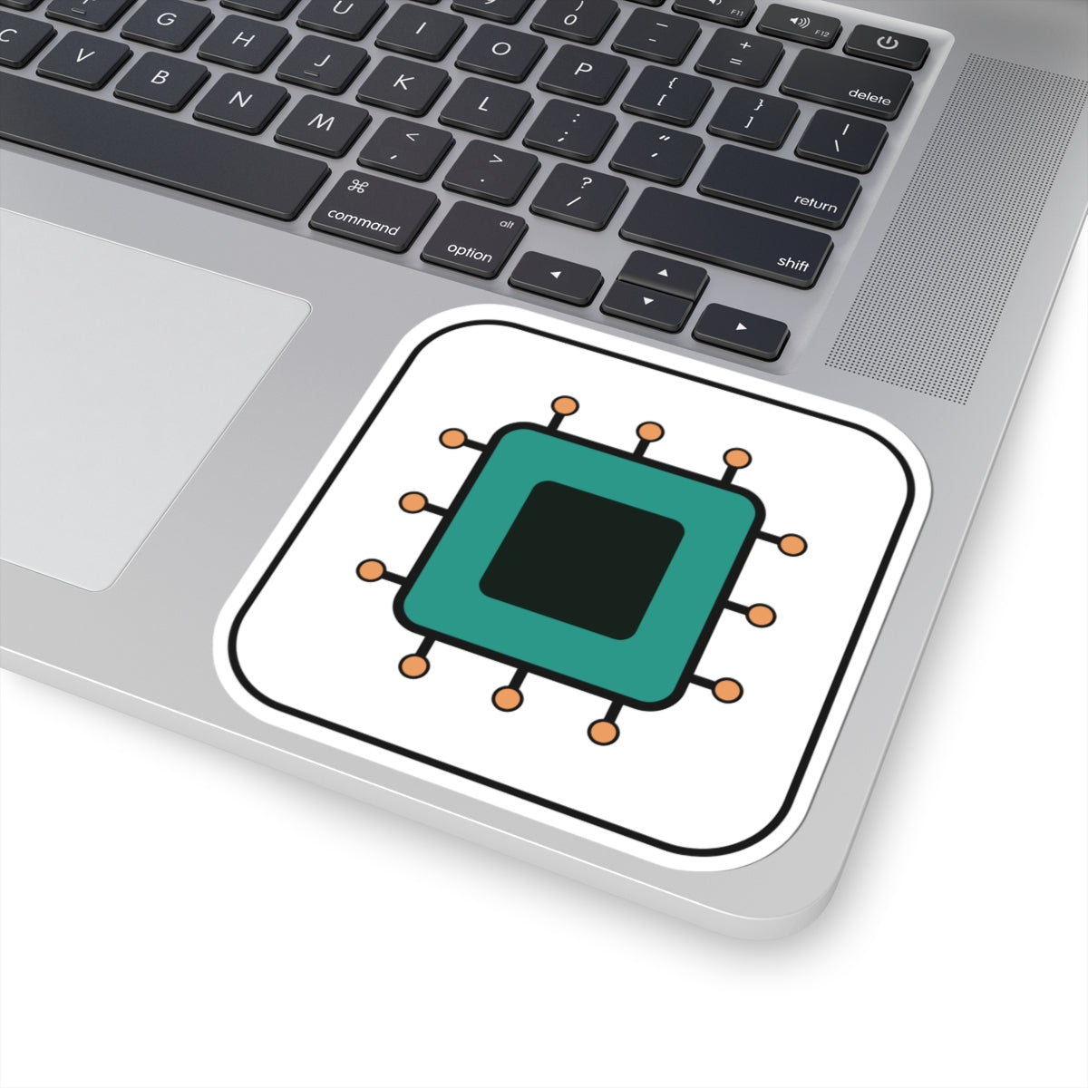Microchip Tech Sticker — Cute Circuit Laptop Decal