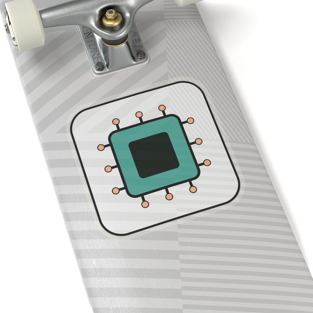 Microchip Tech Sticker — Cute Circuit Laptop Decal