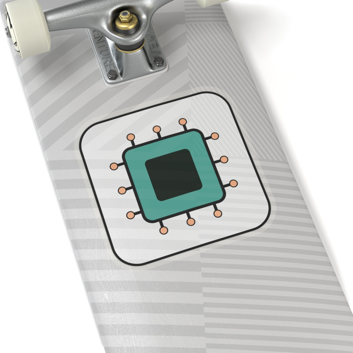 Microchip Tech Sticker — Cute Circuit Laptop Decal