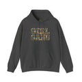 Camo Lettering "Girl Gang" Hoodie | Camouflage Text Streetwear