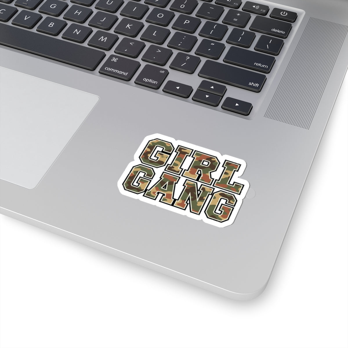 Camo Lettering GIRL GANG Sticker | Kiss-Cut Vinyl decal