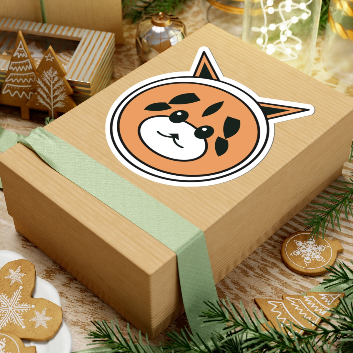 Kawaii Red Panda Sticker — Cute Kiss-Cut Vinyl Laptop & Bottle Decal