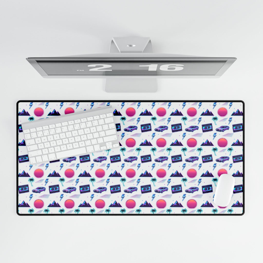 Retro Vaporwave desk mat, product photo 4