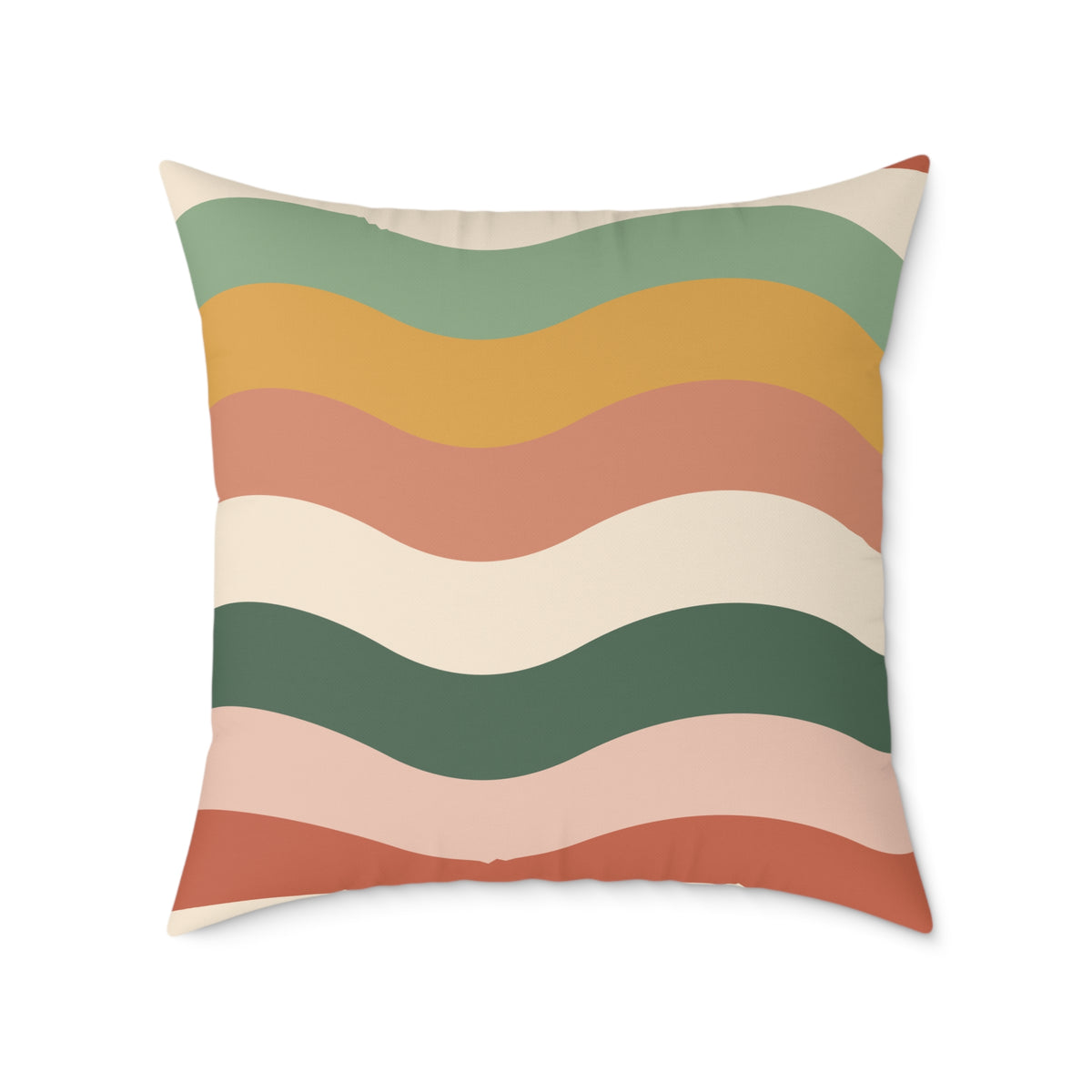 Retro Wavy Stripe throw pillow, product photo 7