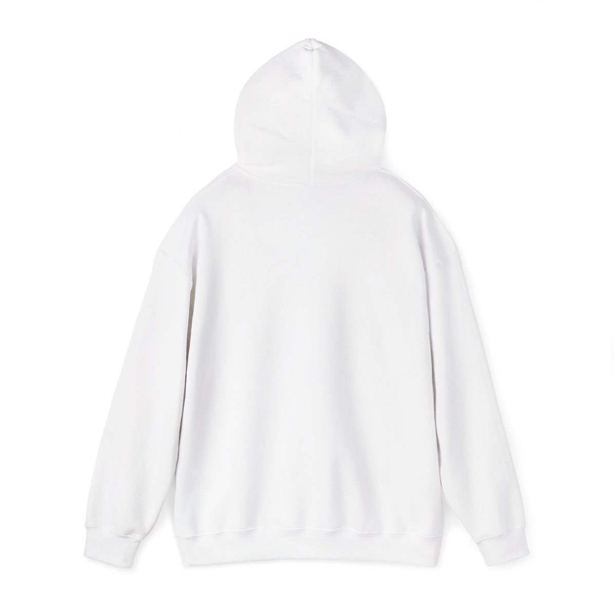 Camo Lettering Girl Gang Hoodie, White, front view, plain hoodie