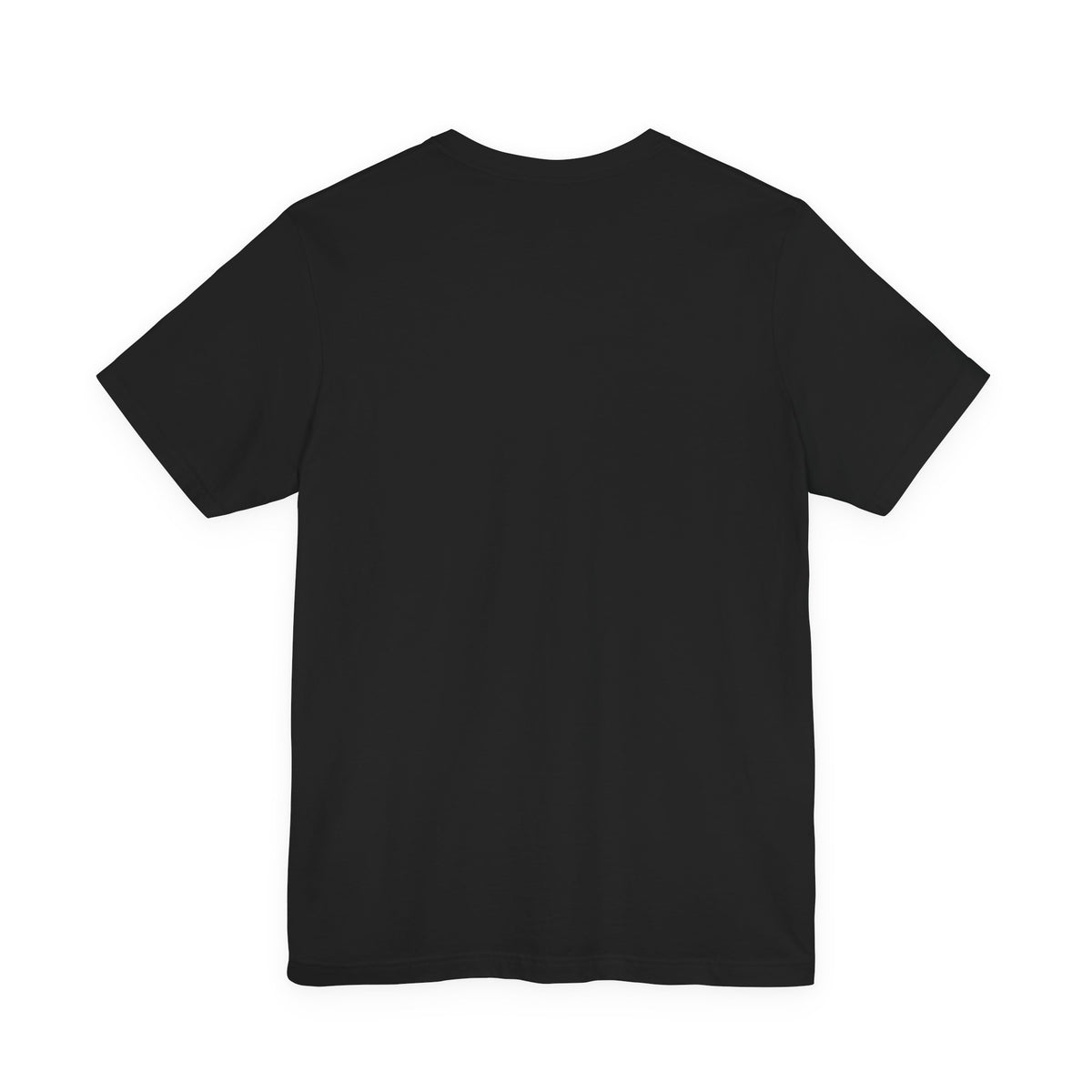 Camo Lettering Girl Gang Tee, black, back view flat lay