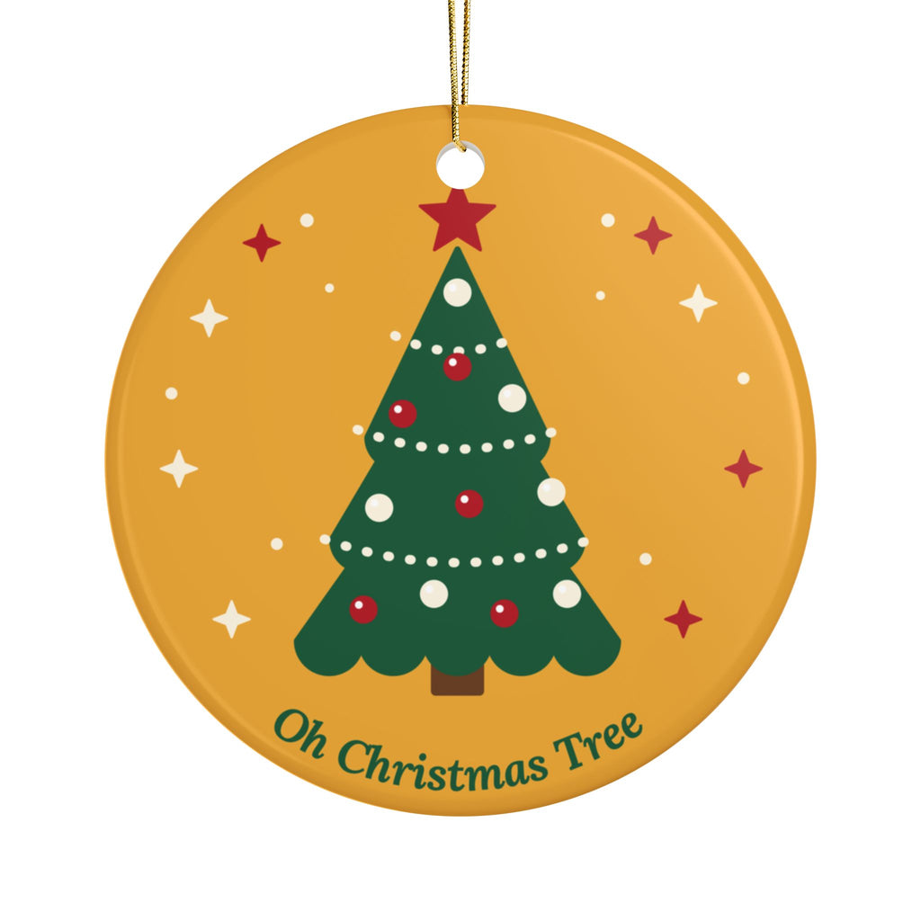 Oh Christmas Tree ceramic ornament, product photo 4