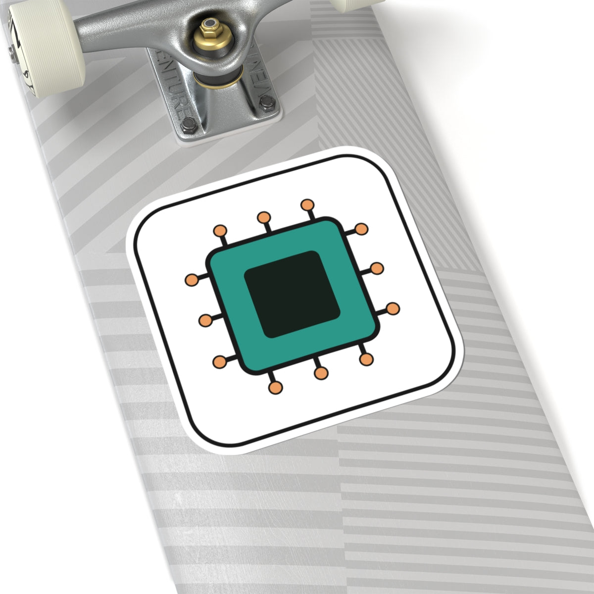 Microchip Tech Sticker — Cute Circuit Laptop Decal