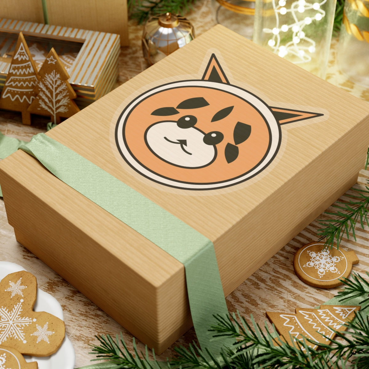 Kawaii Red Panda Sticker — Cute Kiss-Cut Vinyl Laptop & Bottle Decal