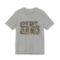 Camo Lettering GIRL GANG Tee | Camo Print Lettered Shirt
