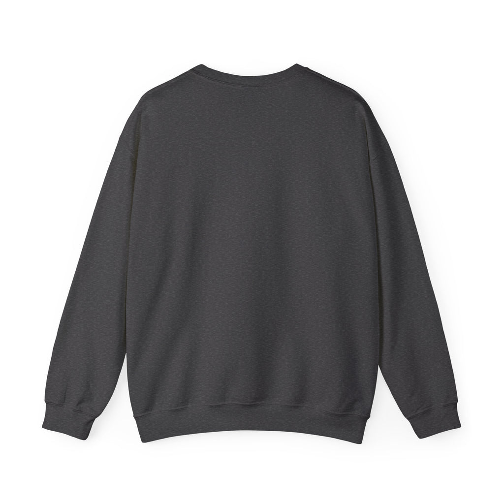 Cozy Season Sweatshirt, dark heather, back view flat lay