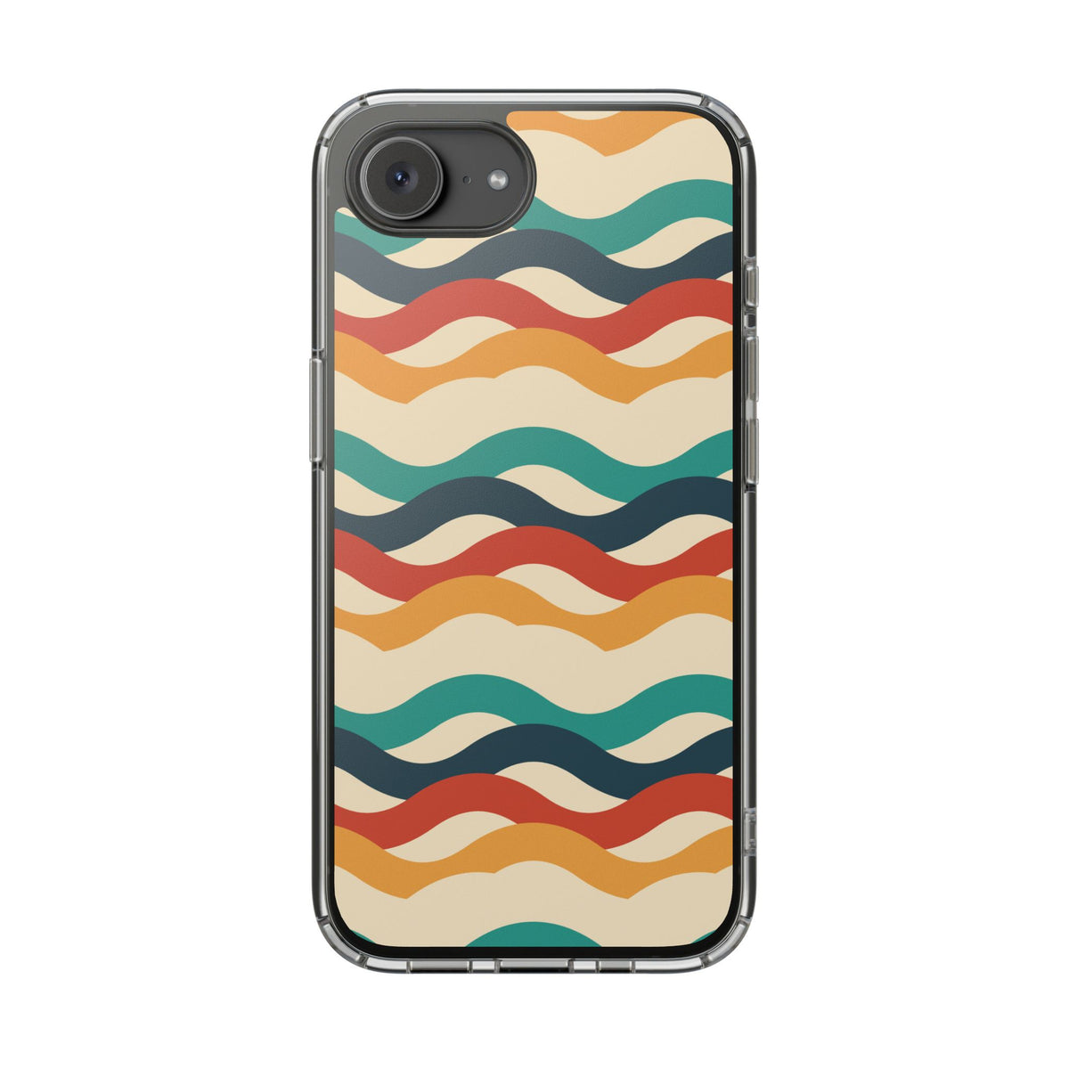 Retro Wave Clear Impact-Resistant Phone Case