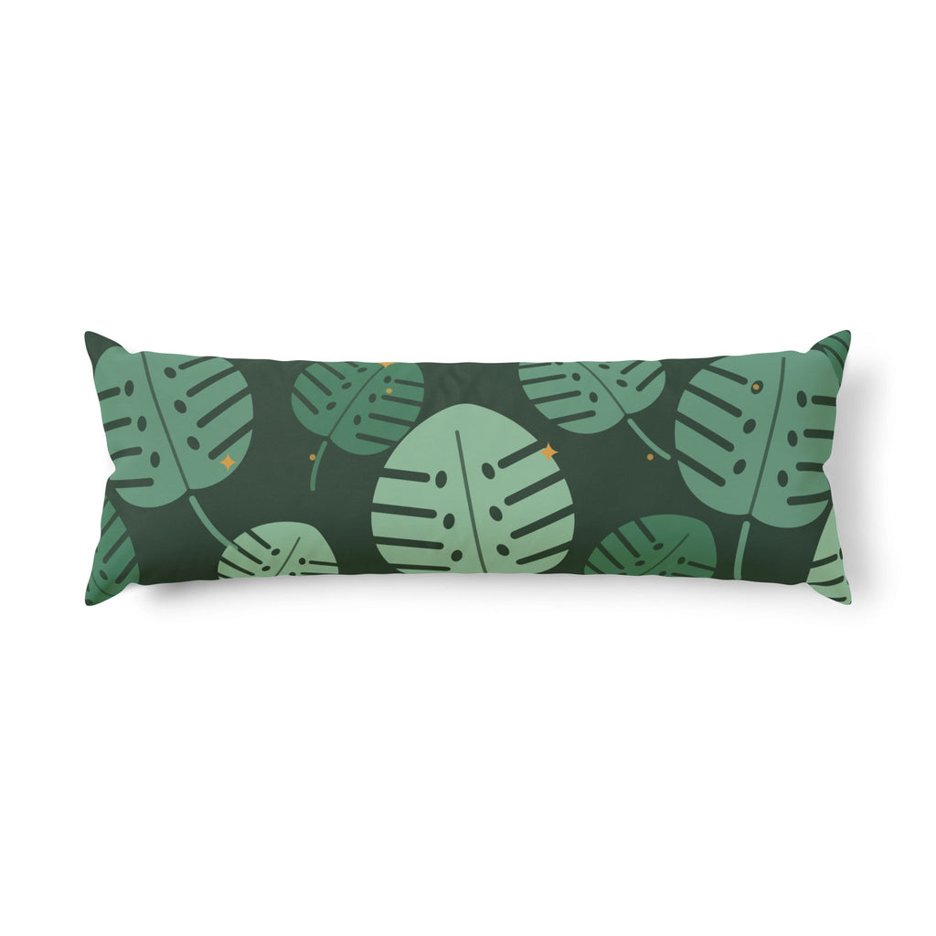 Monstera Leaf body pillow, product photo 1
