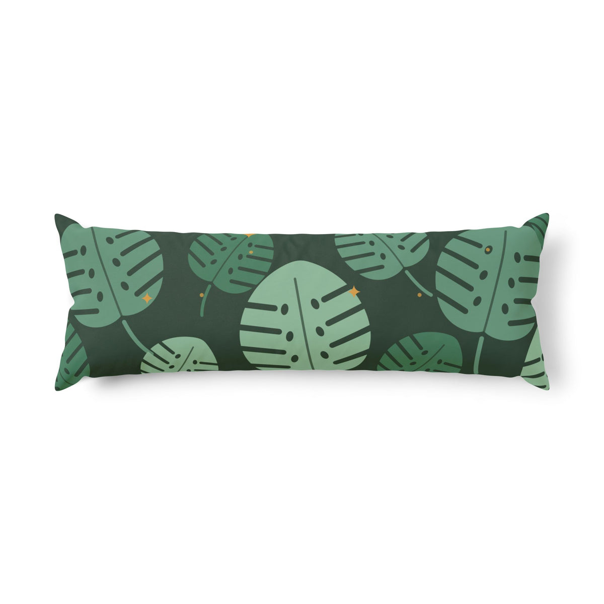 Monstera Leaf body pillow, product photo 1