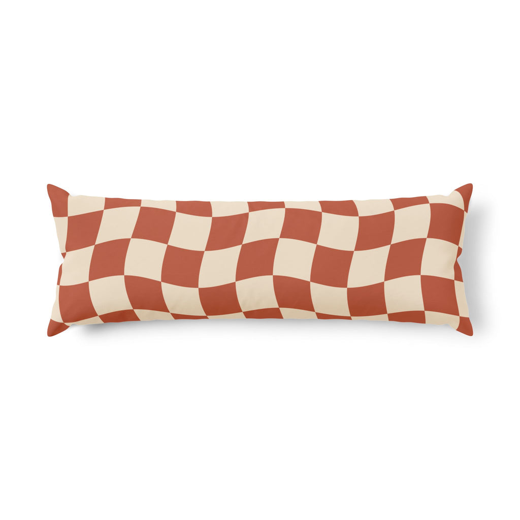 Wavy Checkerboard body pillow, product photo 2