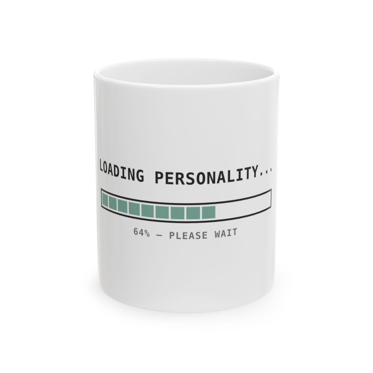 Loading Personality mug with funny progress-bar design, product photo 1