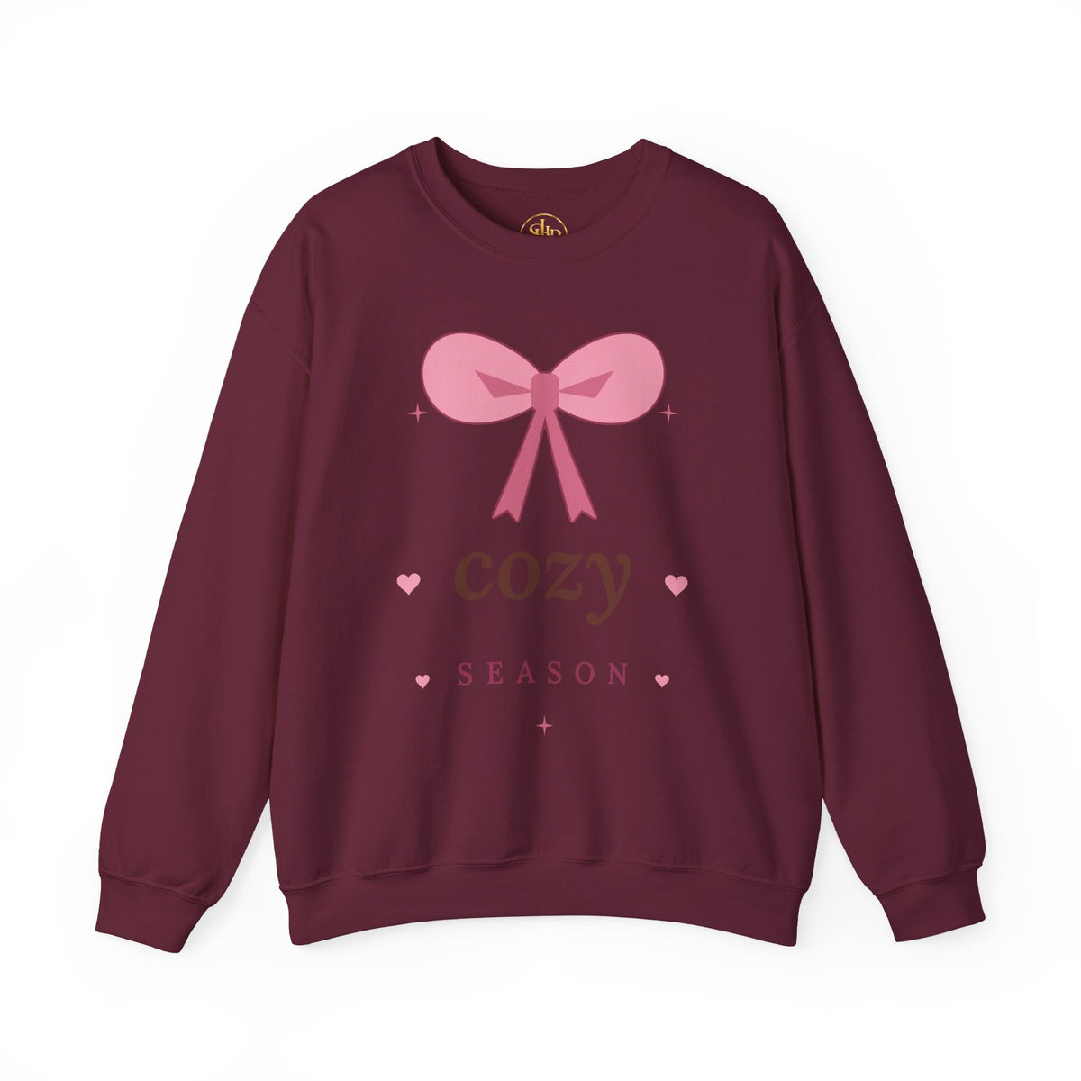 Cozy Season Sweatshirt — Pink Bow Cozy Crewneck