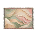 Abstract Woven Blanket – Modern Swirl Pattern Throw