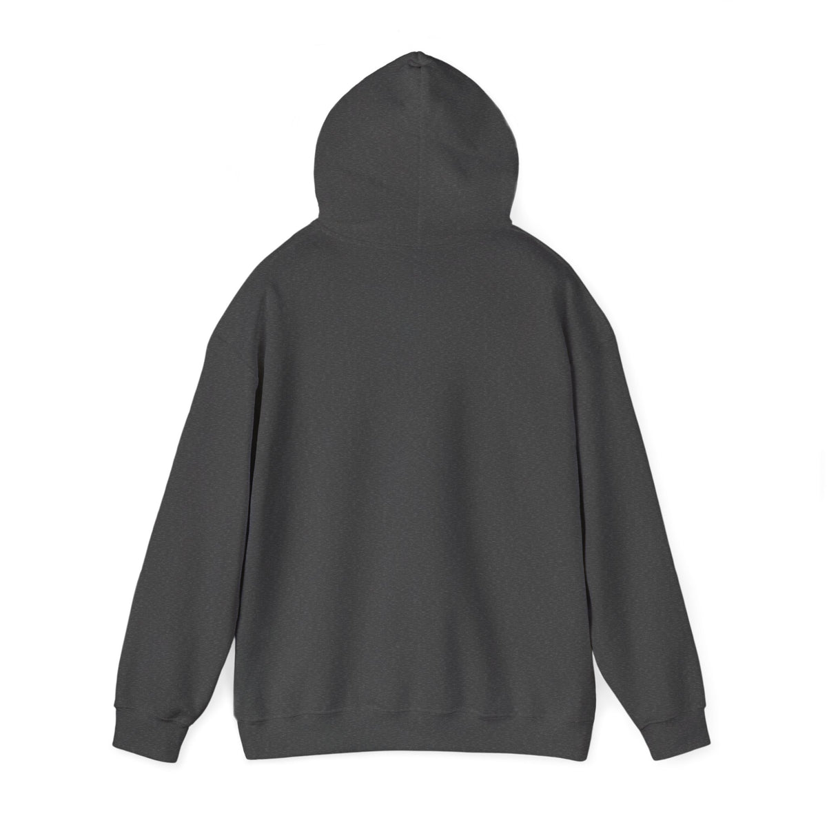 Camo Lettering Girl Gang Hoodie, Dark Heather, front view, plain hoodie