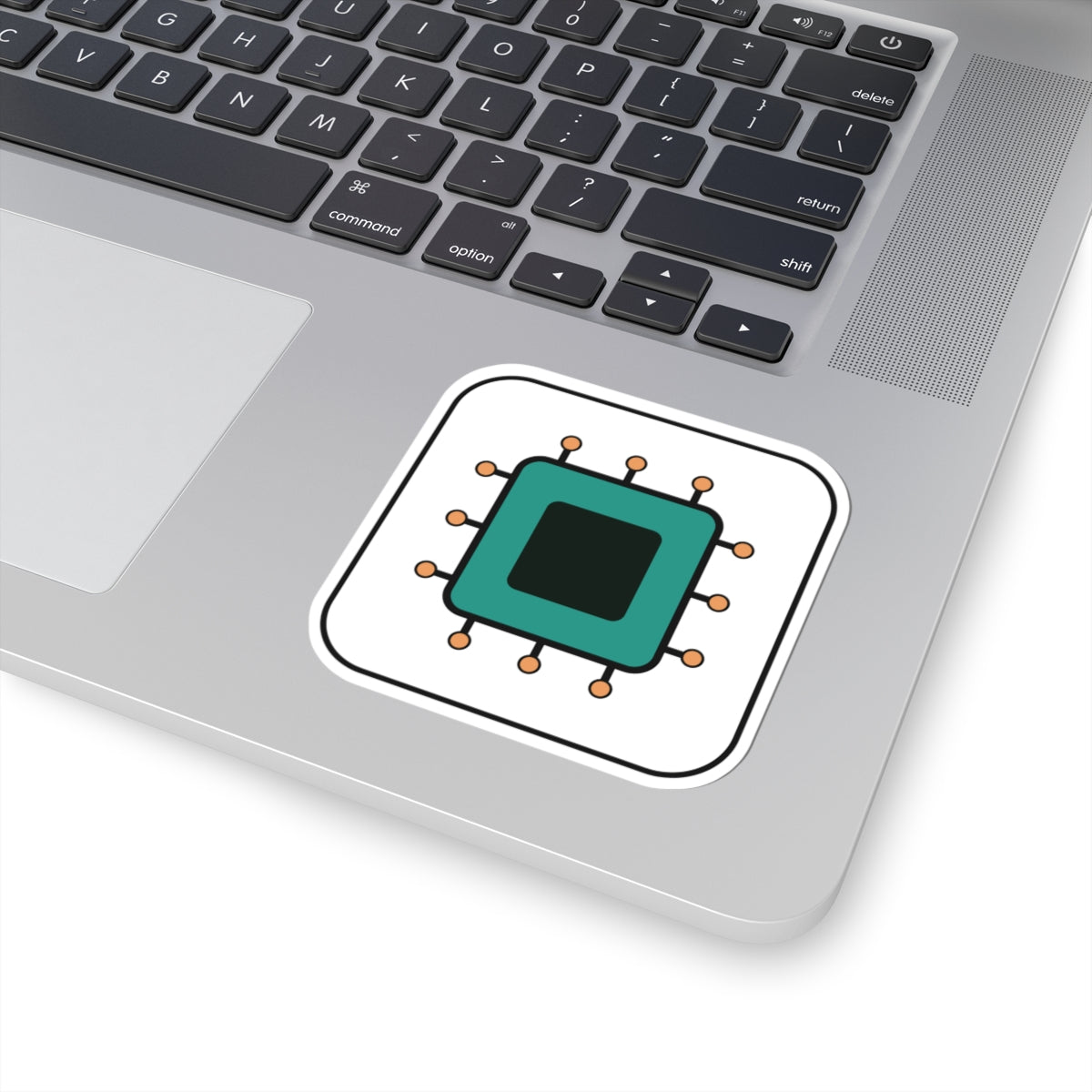 Microchip Tech Sticker — Cute Circuit Laptop Decal
