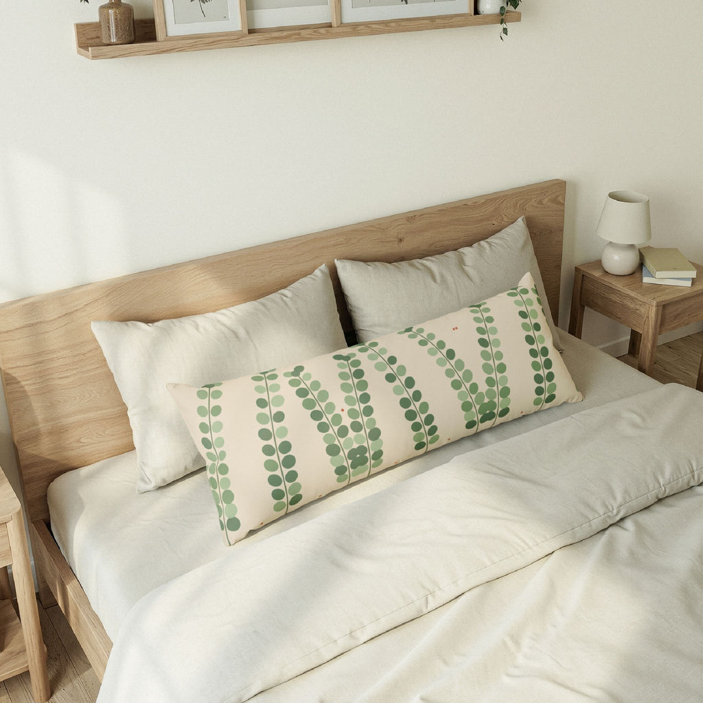 Botanical Eucalyptus body pillow, product photo 1