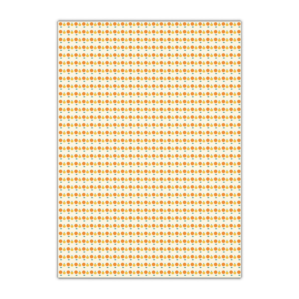 Autumn Gift Wrap Sheet — Harvest Pumpkin Polka Wrapping Paper