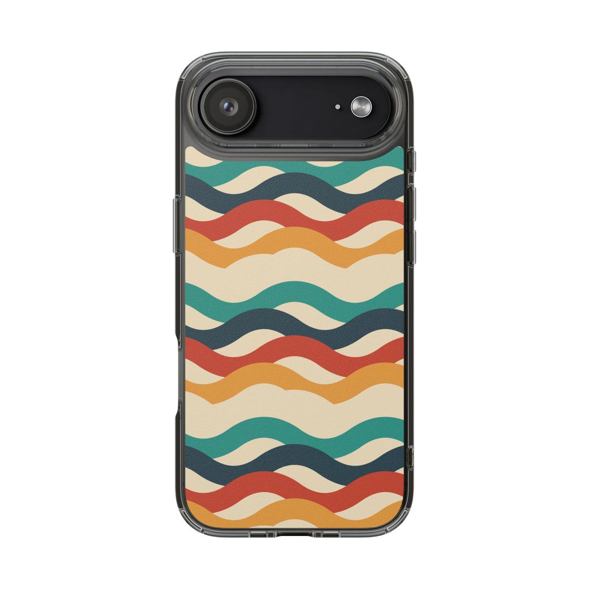 Retro Wave Clear Impact-Resistant Phone Case