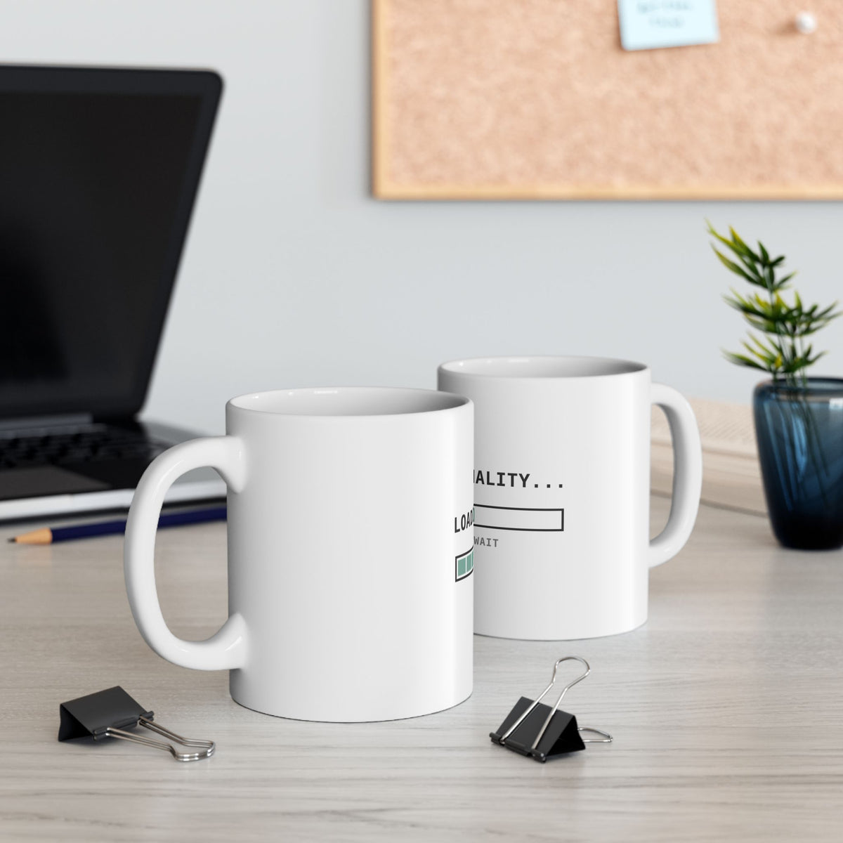 Loading Personality mug with funny progress-bar design, product photo 4