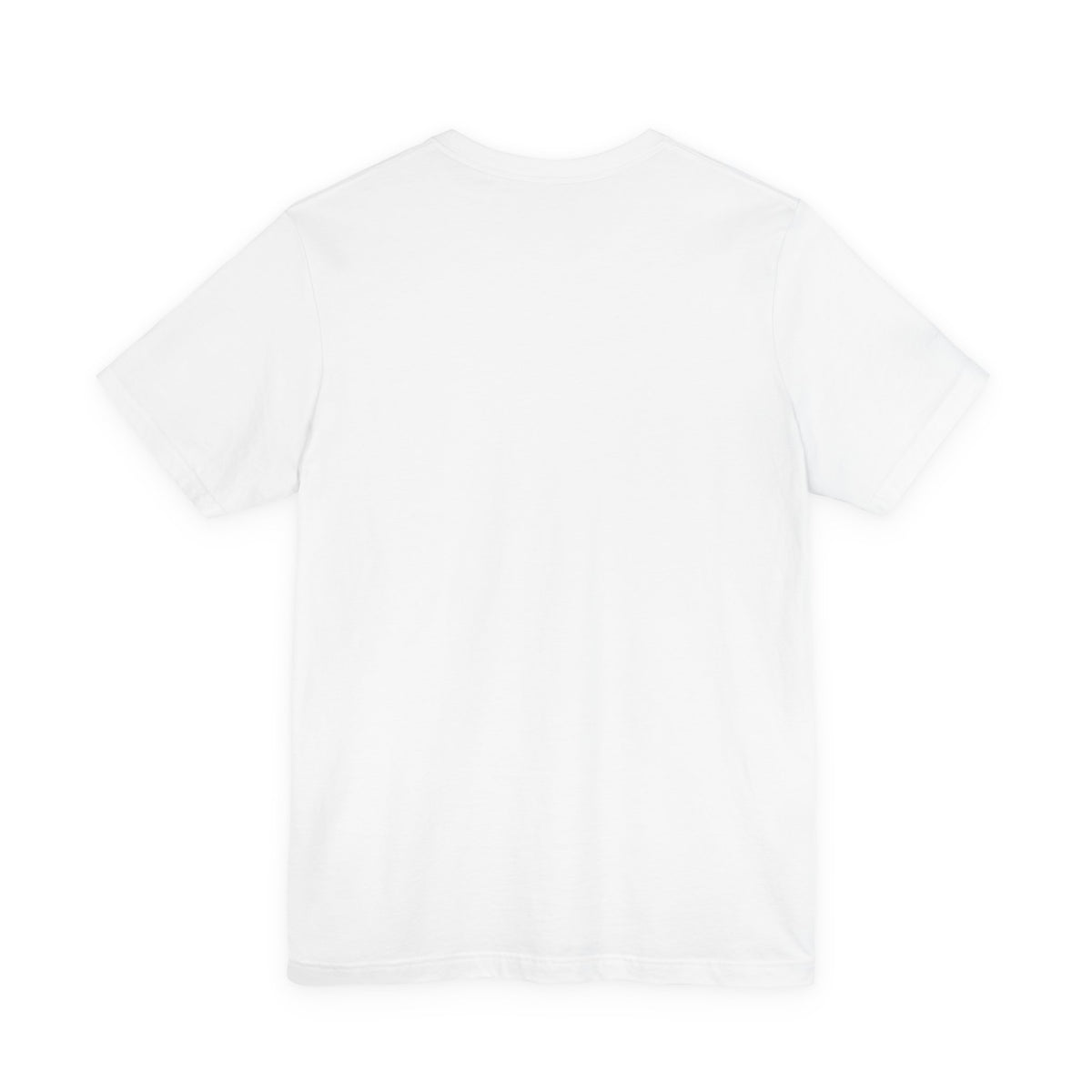 Baseball Dad Camo Lettering Tee, white, back view flat lay