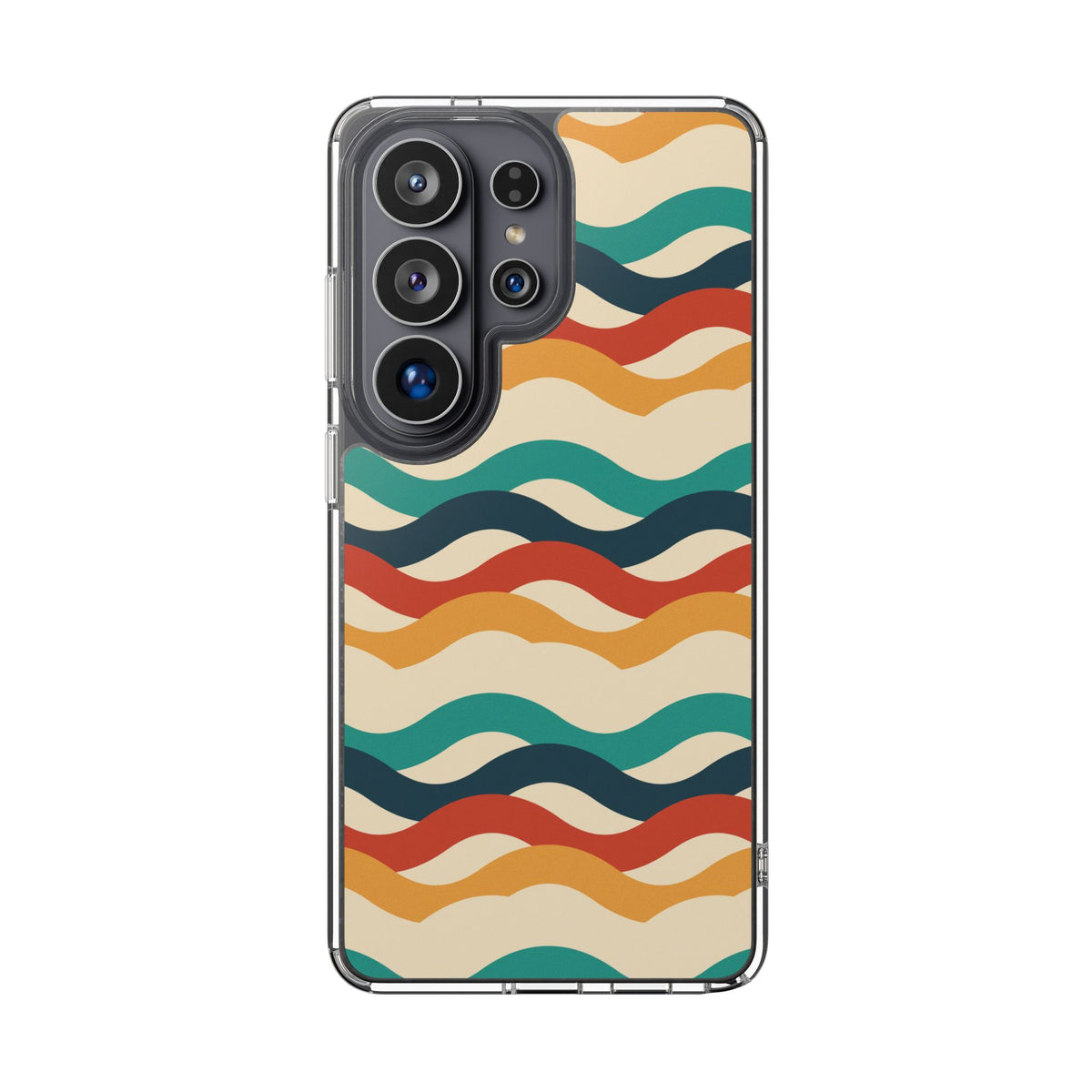 Retro Wave Clear Impact-Resistant Phone Case
