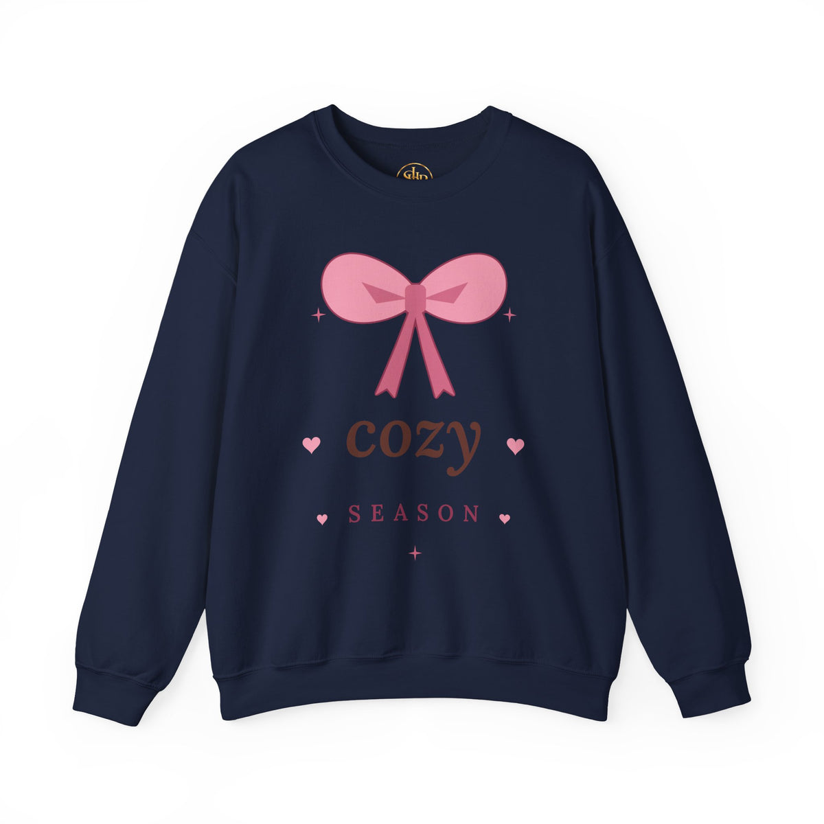 Cozy Season Sweatshirt — Pink Bow Cozy Crewneck