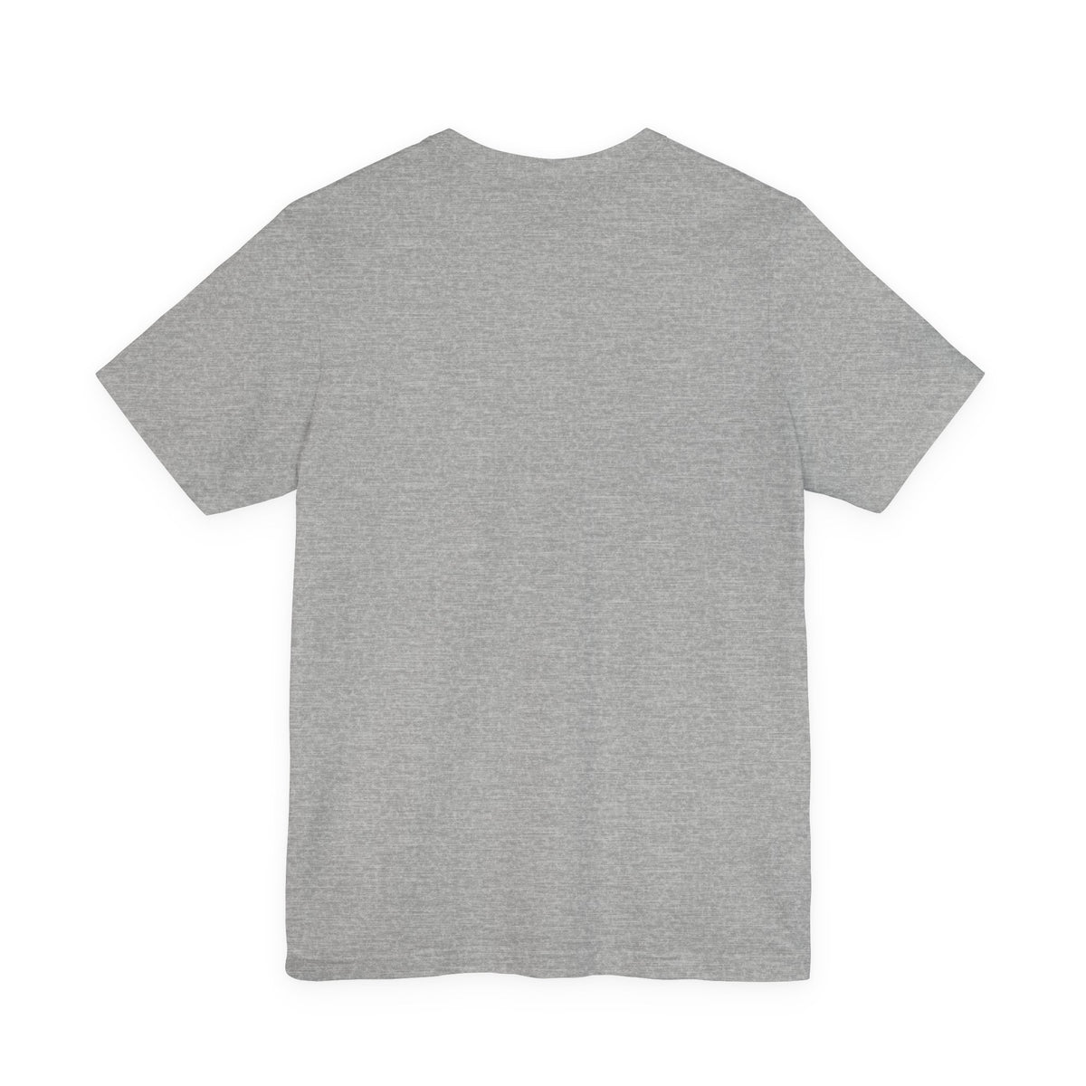 Camo Lettering Girl Gang Tee, athletic heather, back view flat lay