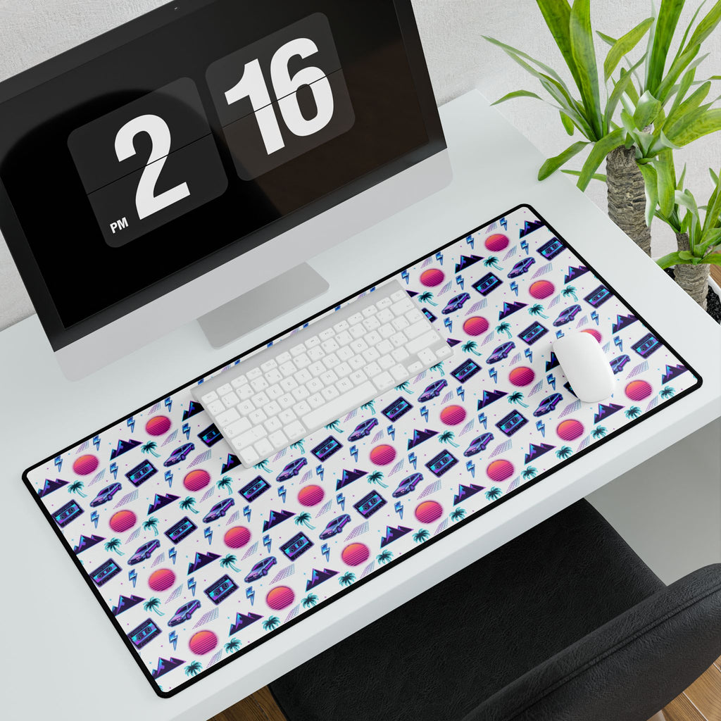 Retro Vaporwave desk mat, product photo 3