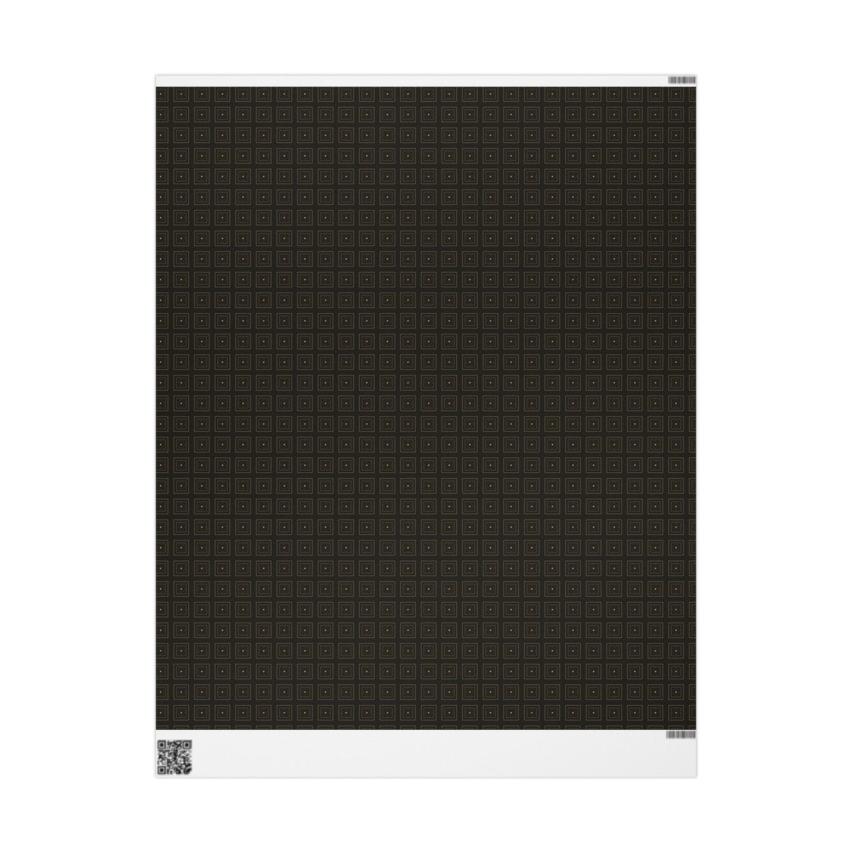 Geometric Black Gold Wrapping Paper