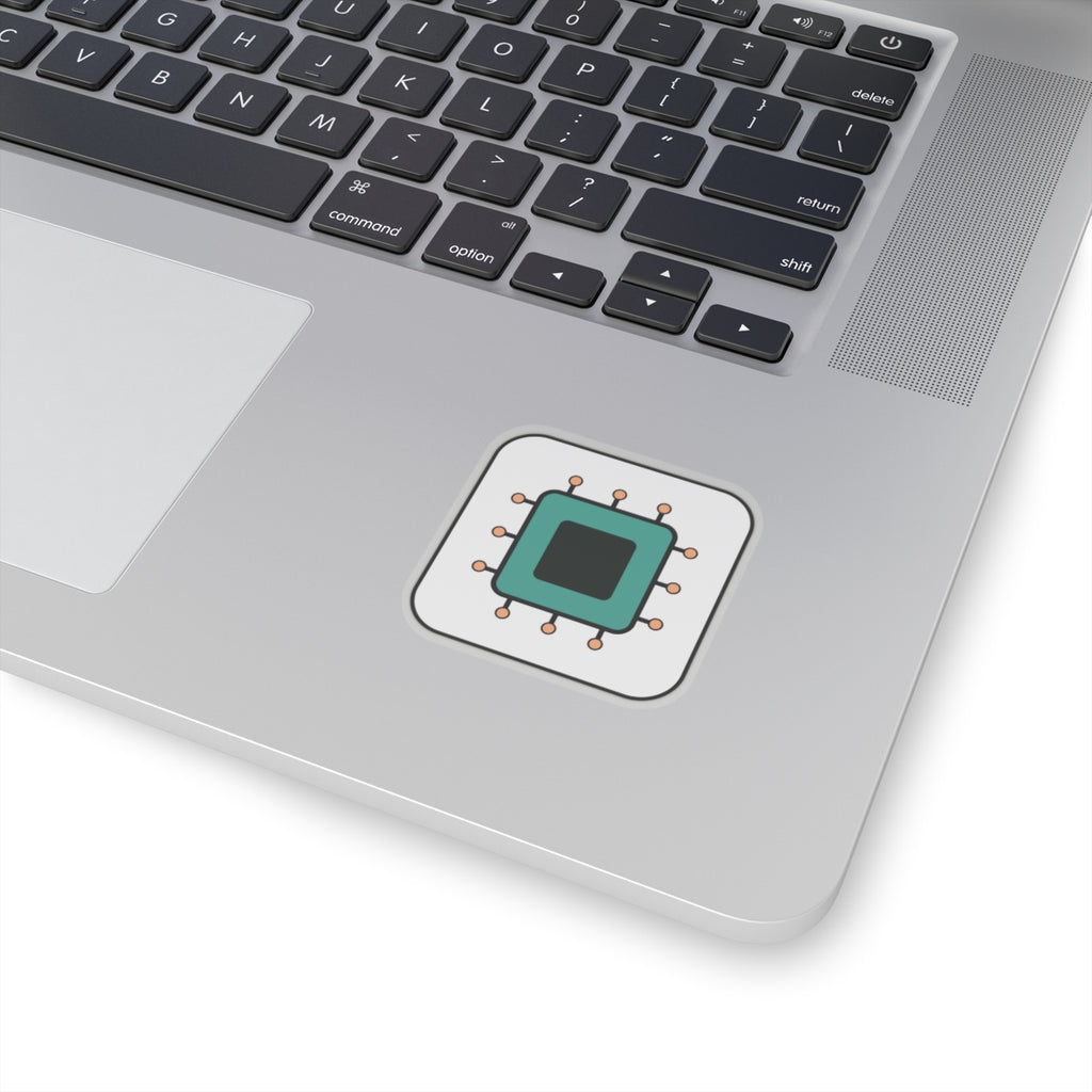 Microchip Tech Sticker — Cute Circuit Laptop Decal