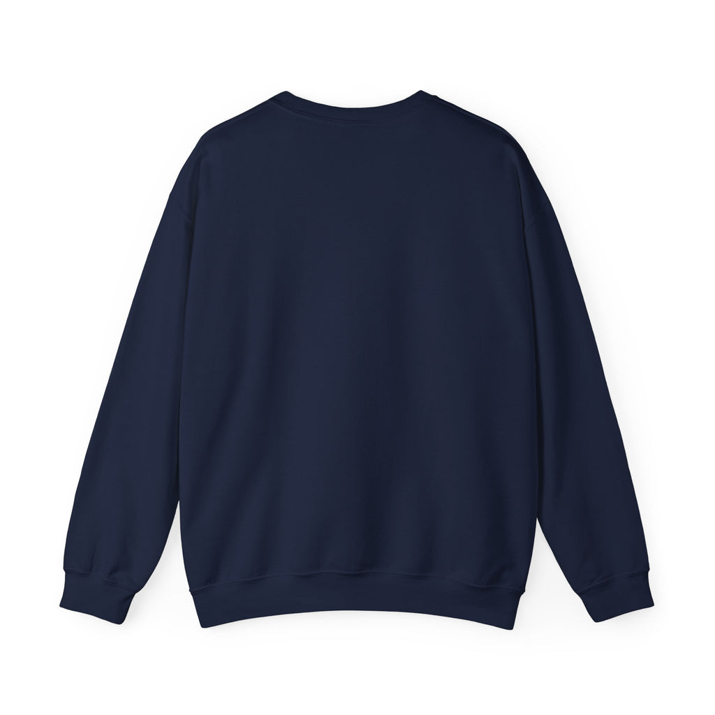 Cozy Season Graphic Crewneck, navy, back view