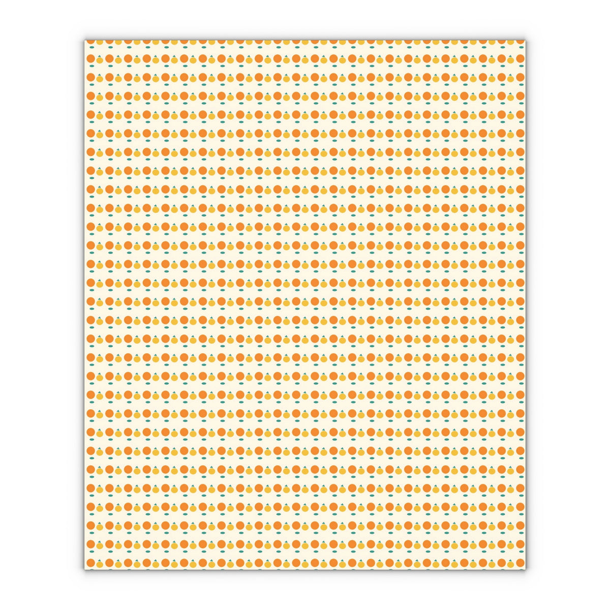 Autumn Gift Wrap Sheet — Harvest Pumpkin Polka Wrapping Paper