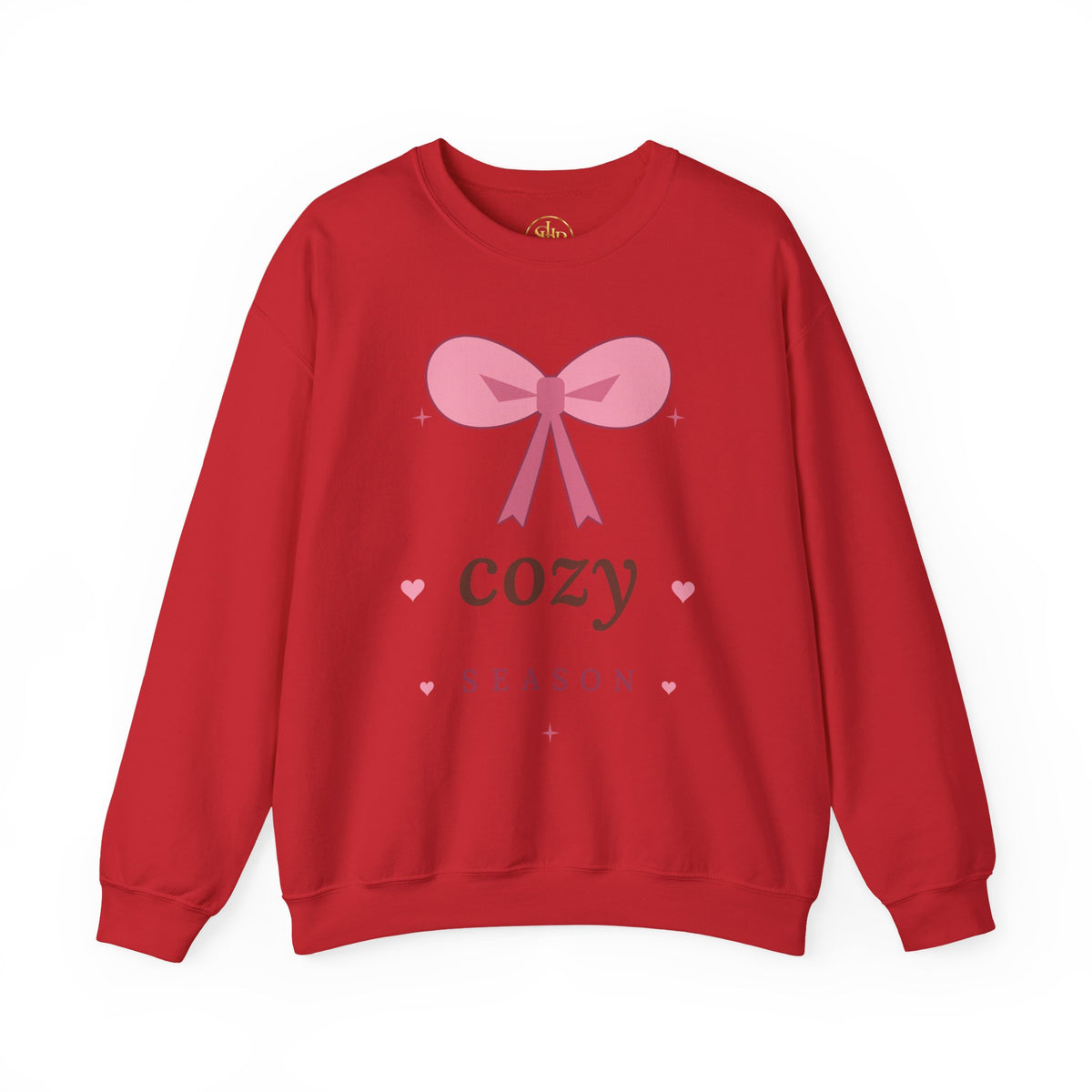 Cozy Season Sweatshirt — Pink Bow Cozy Crewneck