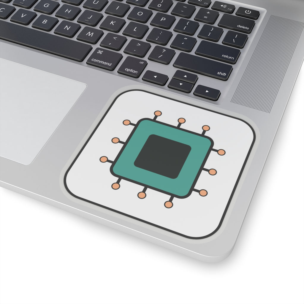 Microchip Tech Sticker — Cute Circuit Laptop Decal