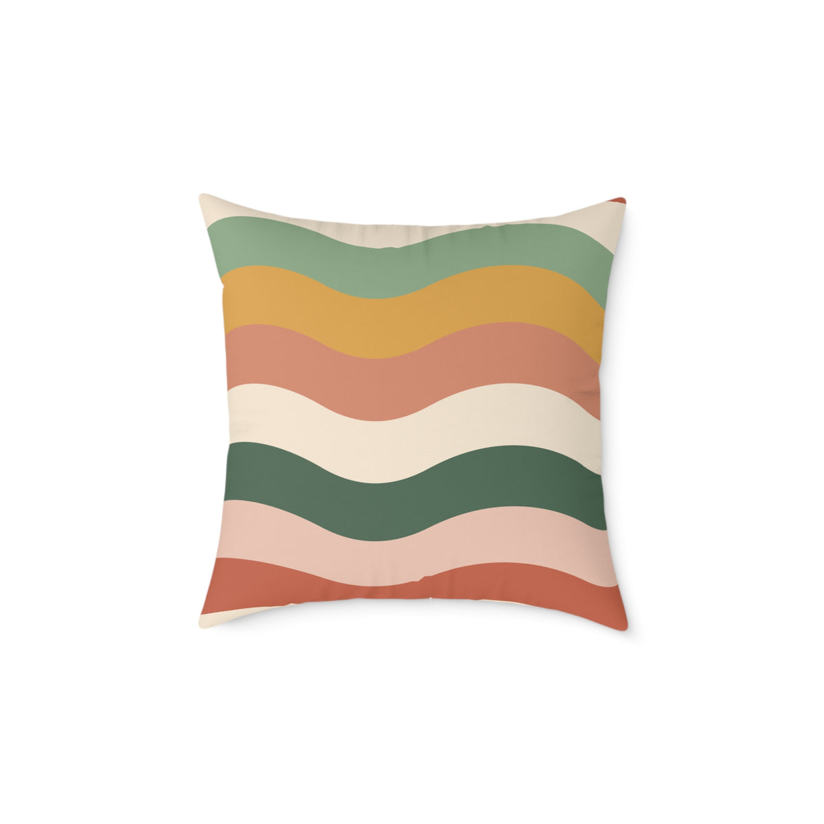 Retro Wavy Stripe throw pillow, product photo 4