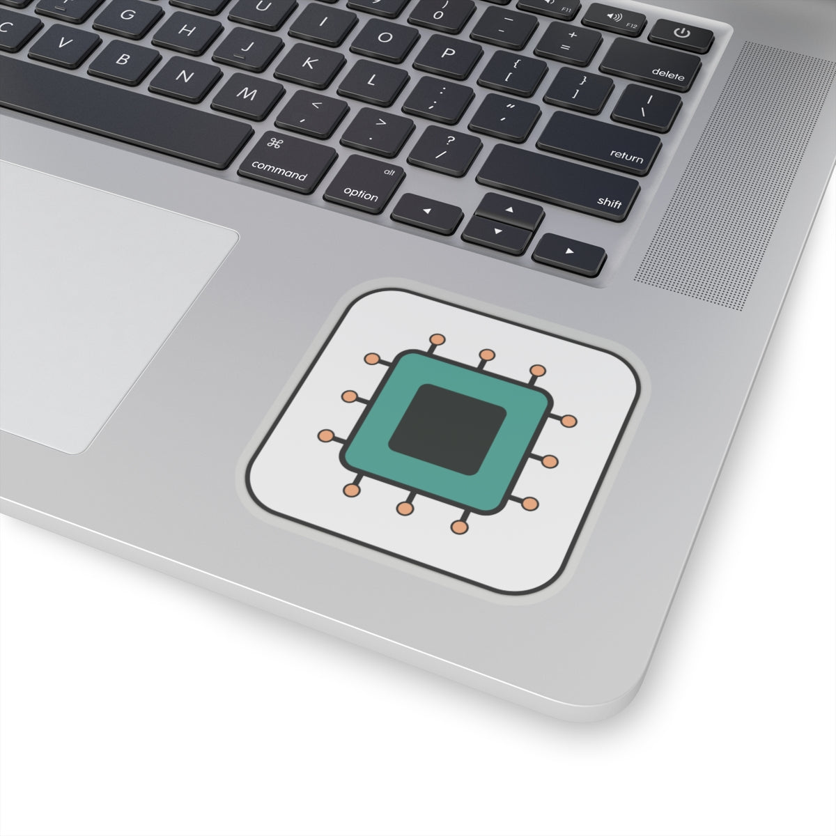 Microchip Tech Sticker — Cute Circuit Laptop Decal