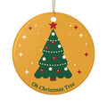Oh Christmas Tree ceramic ornament, product photo 2