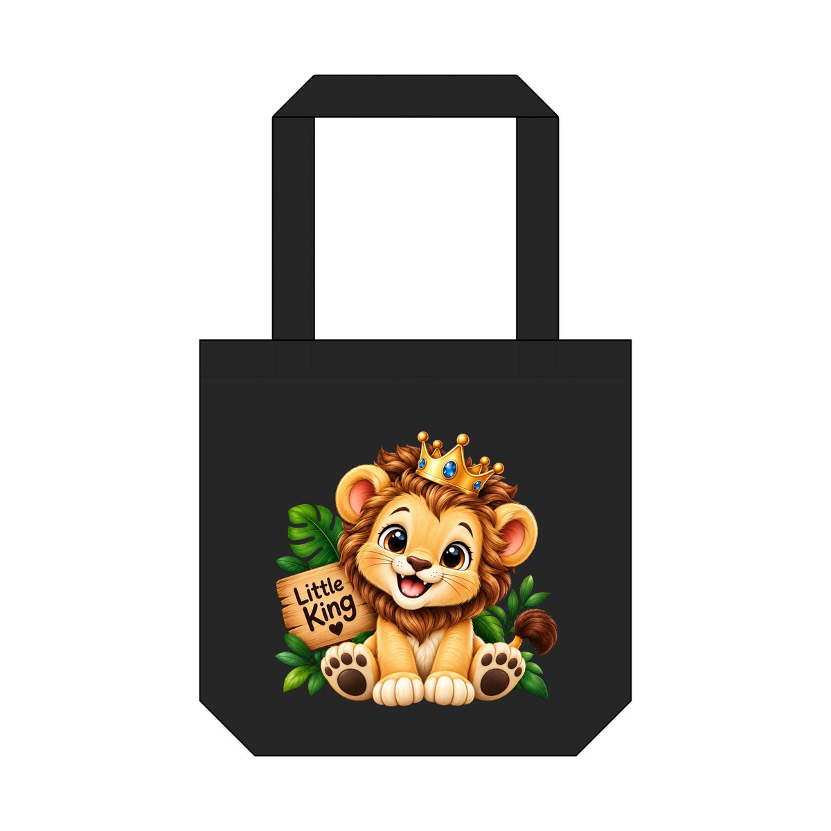 Little King Lion tote bag, product photo 3