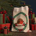 Christmas Robin Wreath gift bag, product photo 1