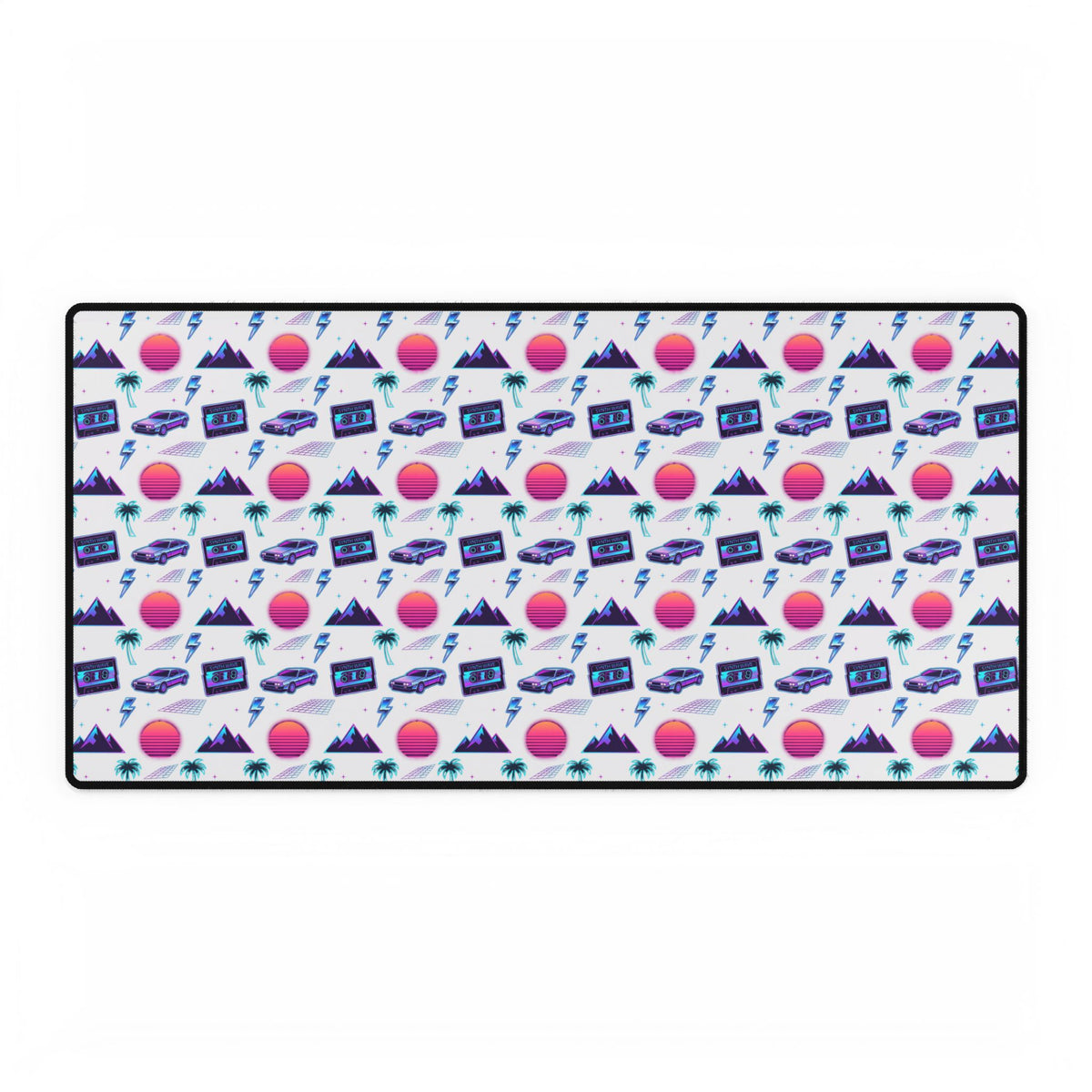 Retro Vaporwave desk mat, product photo 1