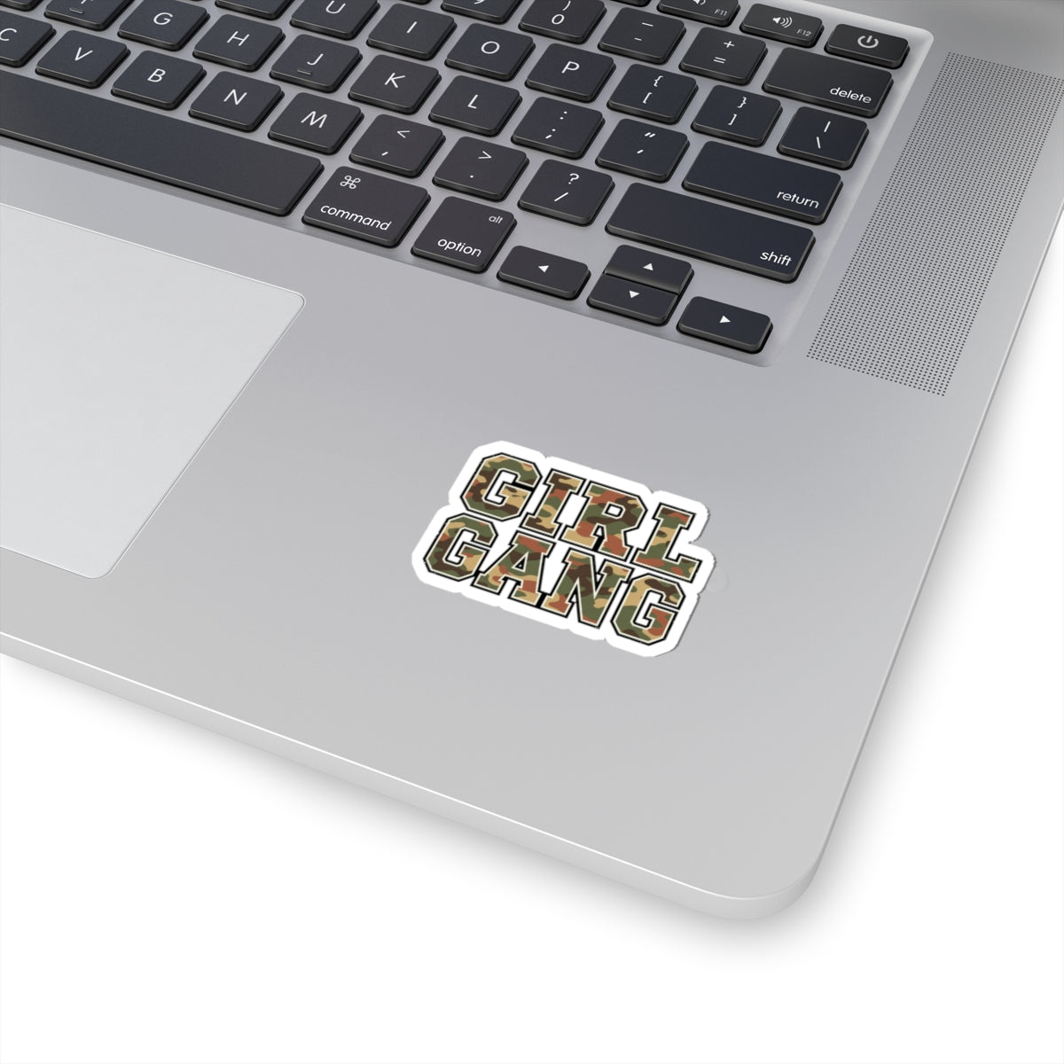 Camo Lettering GIRL GANG Sticker | Kiss-Cut Vinyl decal