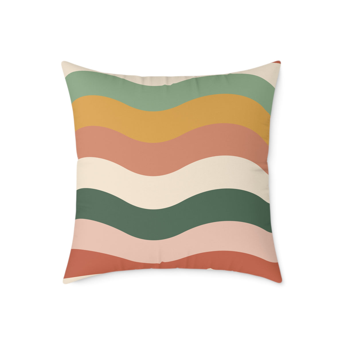 Retro Wavy Stripe throw pillow, product photo 5