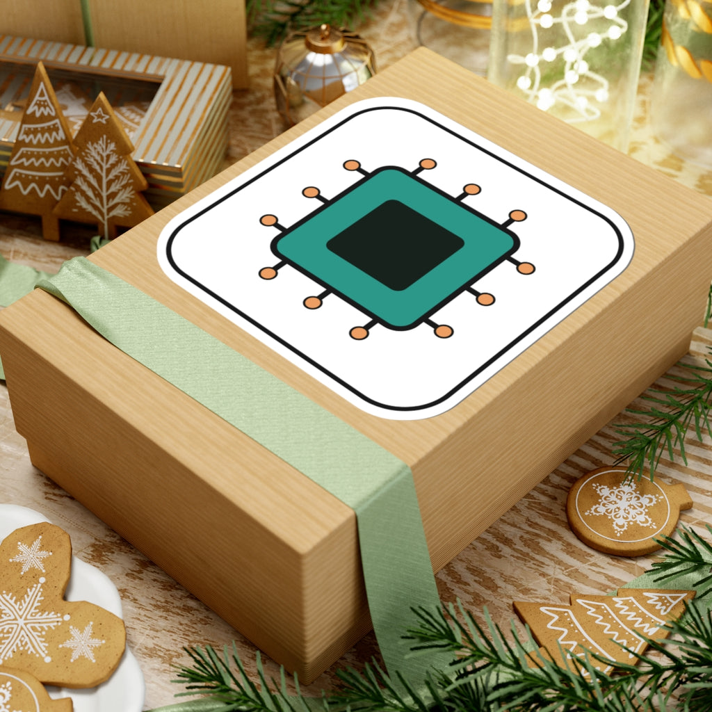 Microchip Tech Sticker — Cute Circuit Laptop Decal