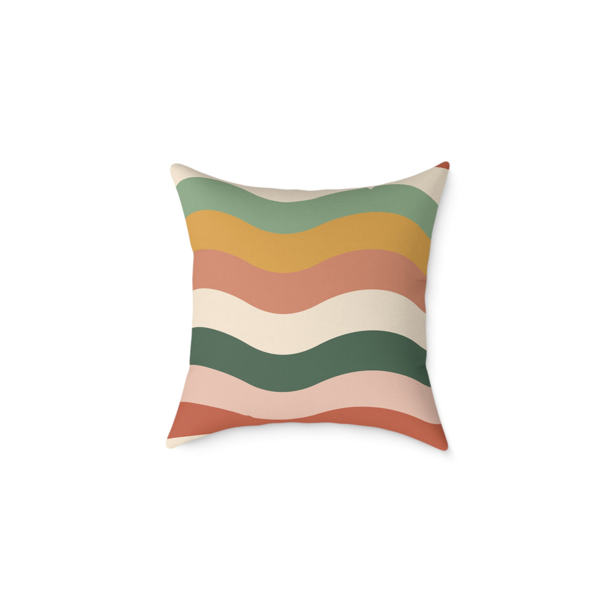 Retro Wavy Stripe throw pillow, product photo 3